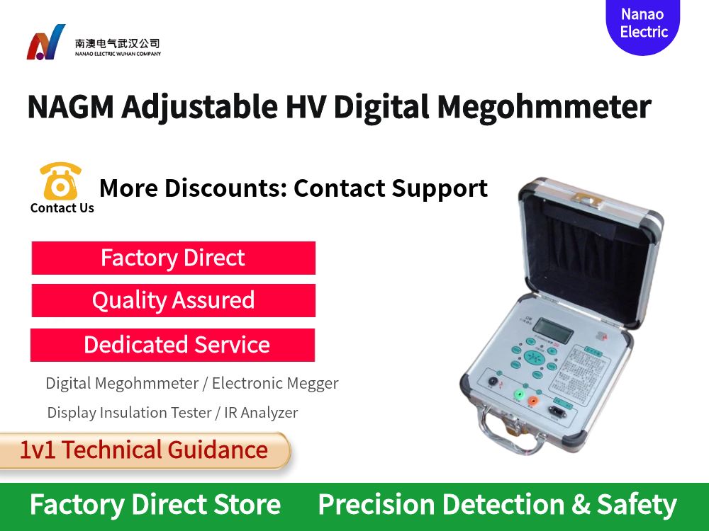 NAGM Adjustable High-Voltage Digital Megohmmeter