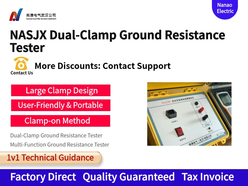 NASJX Dual-Clamp Ground Resistance Tester